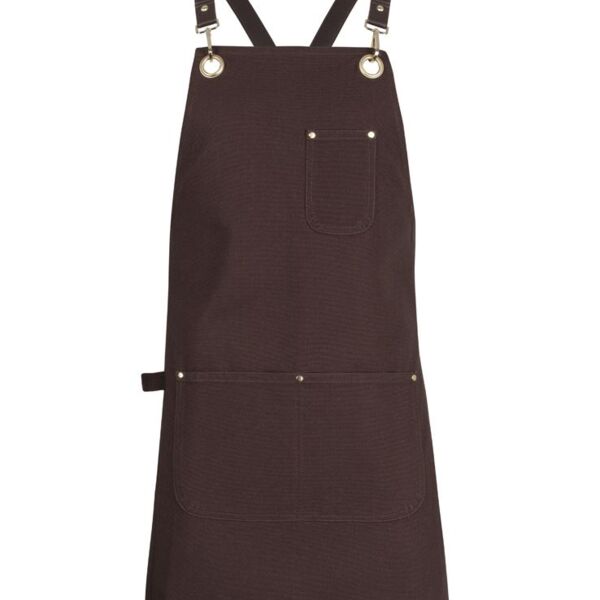 JB's 65x75 Brass Eyelet Canvas Apron with PU Strap Thumbnail